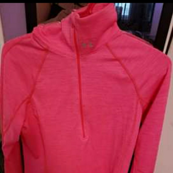 Under Armour Tops - Hot pink Under armour half zip up